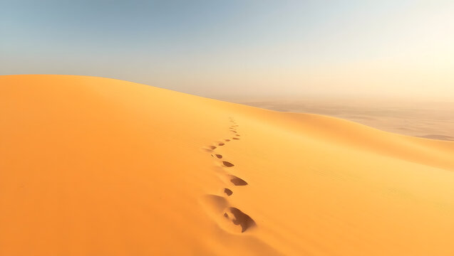 footprints in the sand