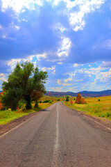 road in the countryside