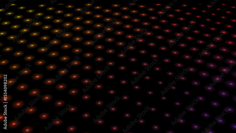 Poster gradient light dots pattern on a dark background creating a depth effect this image features