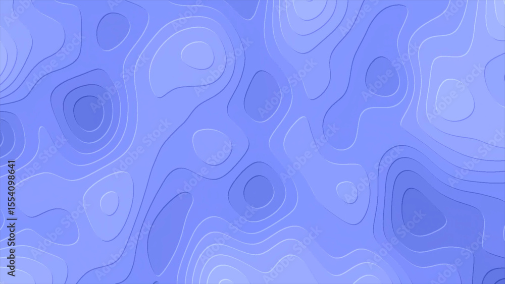 Poster abstract topographic map in blue tones a calming and minimalist design element for backgrounds this