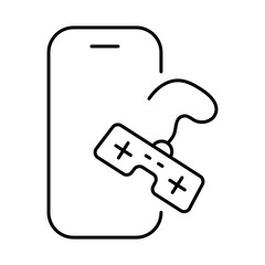 Smartphone Line Editable Stroke Icon. Mobile Phone Functions, Settings, Technology, Apps, Security, Shopping, Mobile Wallet, Marketing, Promotion, Communication Vector Illustration