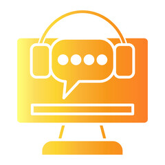 customer service Gradient icon