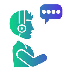 live chat Gradient icon