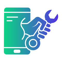 mobile Gradient icon