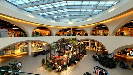 a view of a shopping mall
