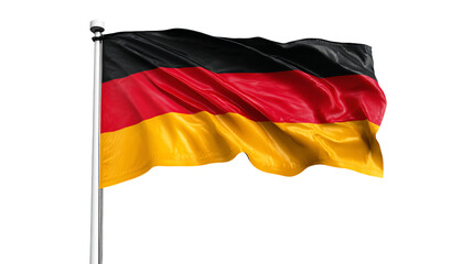 a german flag waving in the wind