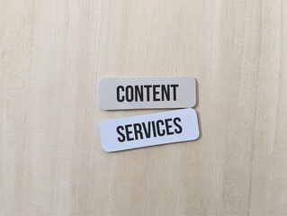 Content and Services Labels. business finance