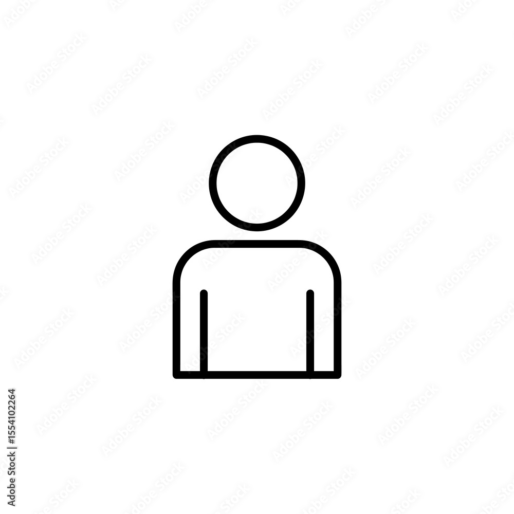 Poster people icon isolated sign symbol vector , linear illustration for web and app..eps