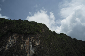 clouds over the mountains