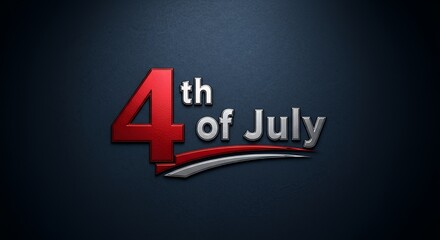 Celebrating 4th of July with Red, White and Silver Design