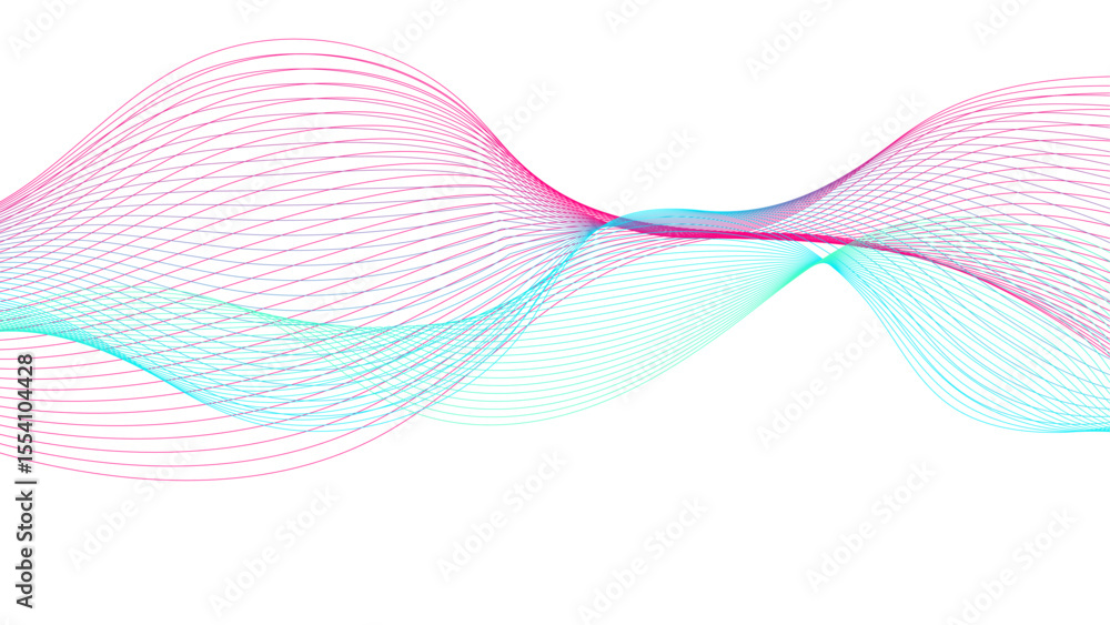 Canvas Prints digital fluid motion. minimalist abstract background. artistic light lines.