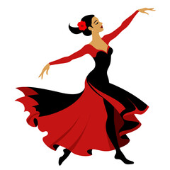 Women Dancer Silhouette Vector