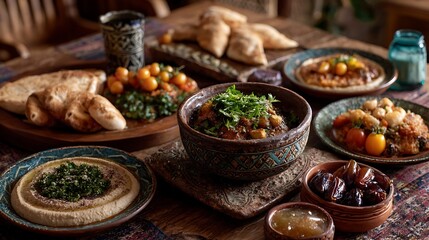 Table showcases rich Middle Eastern mezze dishes