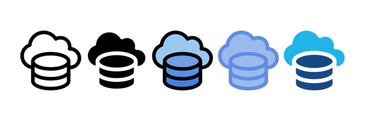 Cloud Storage Icon Element For Design