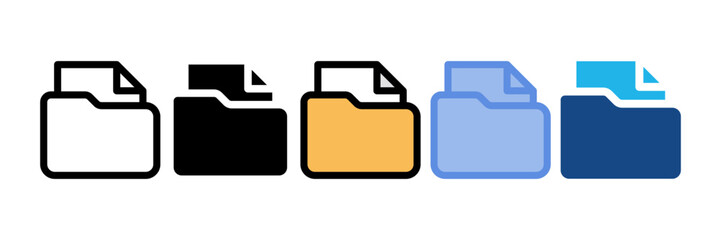 File Folder Icon Element For Design