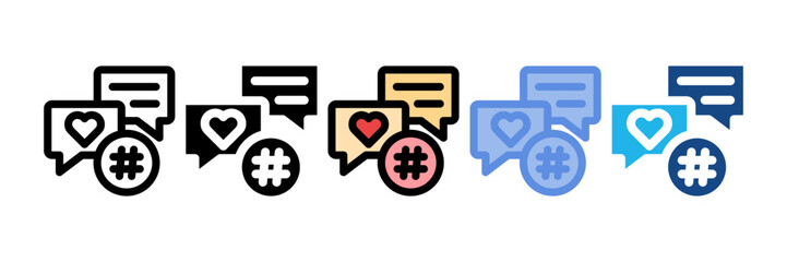 Social Media Icon Element For Design