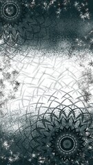 Madala frame No.9.  Exquisite mandala frame patterns for serene beauty on your mobile's home screen, lock screen,or as a theme.