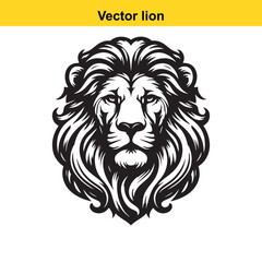 Fototapeta premium A vector lion