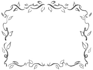 Leaf Frame With Hand Drawn Style