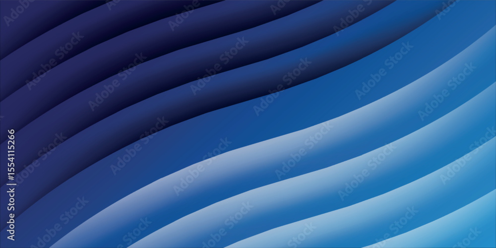 Poster abstract blue gradient background with black and white lines shadow design