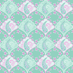 elegant paisley pattern for wallpaper background and textile beautiful paisley originated in persia and paisley is popular in Iran india scotland this paisley design is good for dress shawl scarf rida