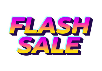 Vibrant Flash Sale text effect Graphic