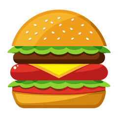 hamburger White Background