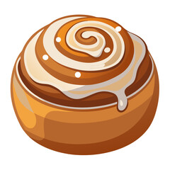 Frute cake  Vector (White Background)