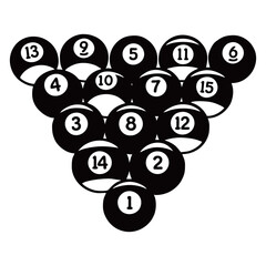 Silhouette image of ball on white background