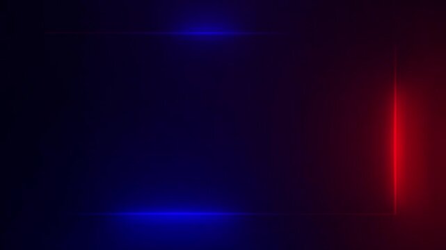 Neon rectangle Frame animated backdrop with place for text, Glowing neon lines sign with flicker on black background, abstract loop saber Effect for logo reveal, led electric Placeholder gradient