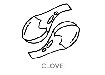 vector illustration of a clove icon