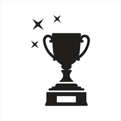 Gold cup icon. Award, Trophy icon