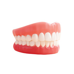 Set of false teeth for oral hygiene, denture, dental health, dentures, teeth