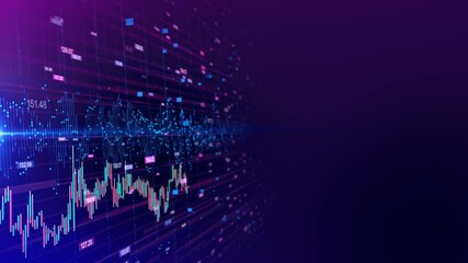 Economic inflation rise interest rates financial graph recession cryptocurrency bitcoin BTC crypto trading Stock market exchange data price at market. Change Financial indexes change up down over time - Powered by Adobe