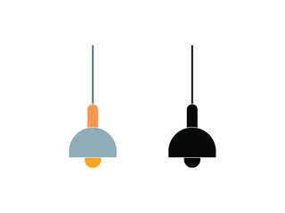 Beautiful minimalist illustration of unique ceiling lights, perfect for home design presentations.