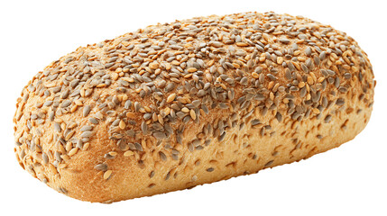 a loaf of bread with seeds on top