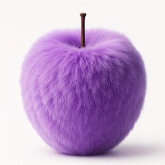 Purple apple with hairy surface