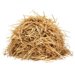 Golden Hay Pile Rural Scene Agriculture Harvest Straw isolated on a transparent background