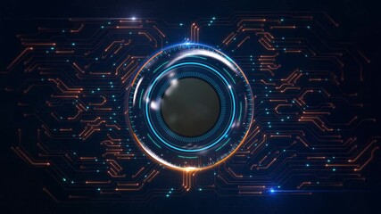 AI artificial intelligence data mining Motherboard Digital cyberpunk technology chip. Animated Circuit board futuristic processing background. Central processor CPU. cyber innovation automation 3D 4K - Powered by Adobe