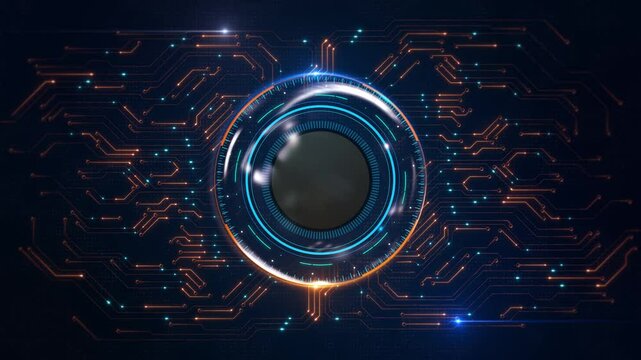 AI artificial intelligence data mining Motherboard Digital cyberpunk technology chip. Animated Circuit board futuristic processing background. Central processor CPU. cyber innovation automation 3D 4K - Powered by Adobe