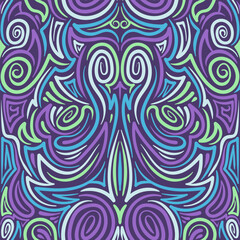 Psychedelic Swirl Butterfly Mirror Art