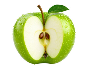 green apple isolated on white