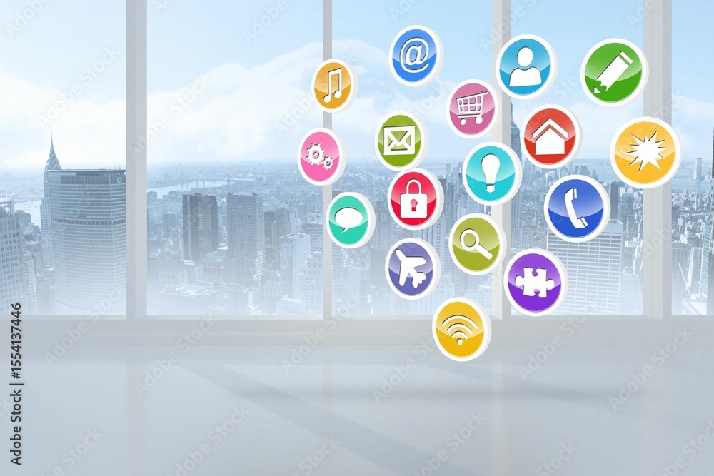 Poster computing application icons