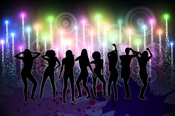 Digitally generated cool nightlife background © vectorfusionart