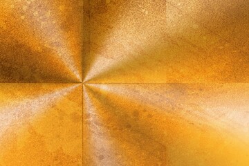 Textured metallic radial surface is showing in vector with golden patina and transparent background