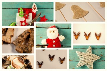 Coffee and Christmas decoration