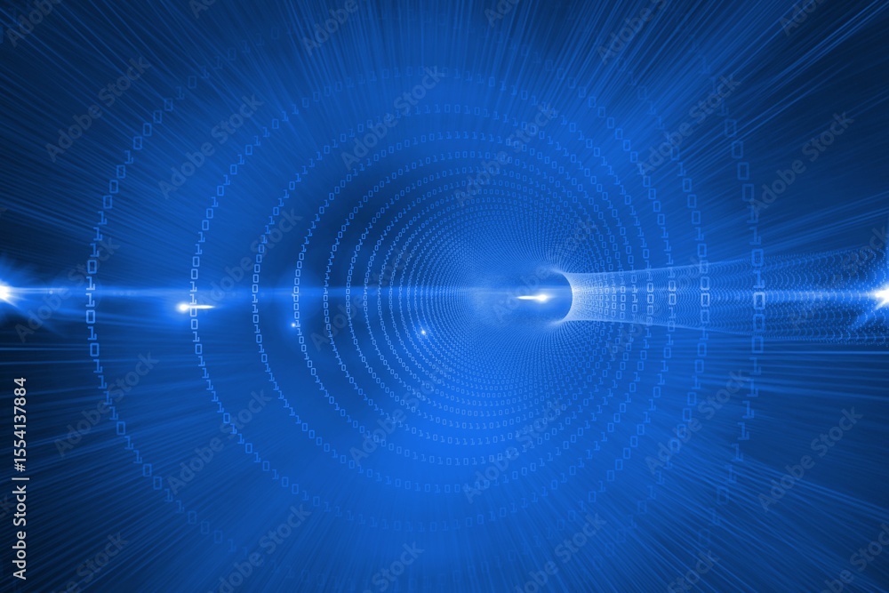 Poster futuristic design with code