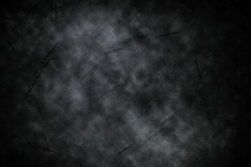 Grungy scratched metal texture is showing irregular cloudy shading across dark flat design surface