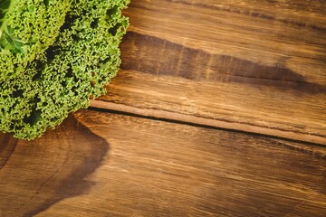 Parsley on chopping board