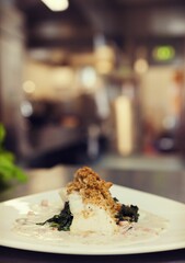 Close up of food in plate
